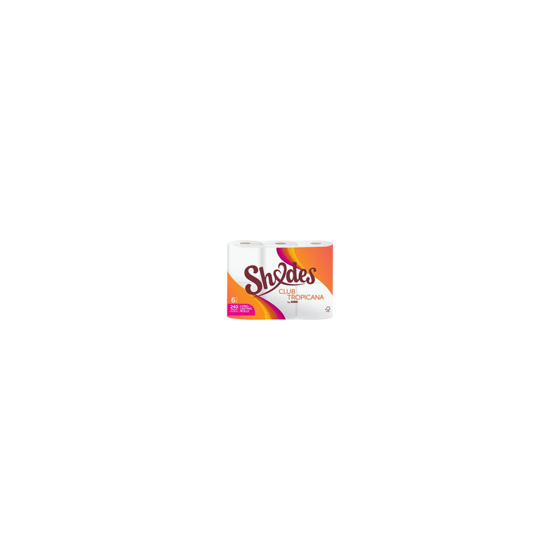 Shades by ASDA Club Tropicana toilet tissue 6 rolls - British product