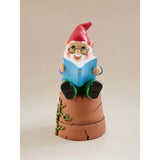 Reading gnome hand-painted ornament 24cm imported from the UK