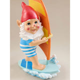 Windsurfing gnome ornament hand painted multicoloured 23.5cm - British product