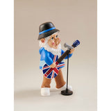 Guitarist gnome hand painted ornament multicoloured (British brand)