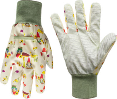 Gnome Gloves gardening gloves medium size textured palm, UK version