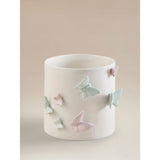 White glazed ceramic butterfly planter 16cm (British brand)