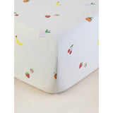Mixed Fruits single fitted sheet and pillowcase set, British product