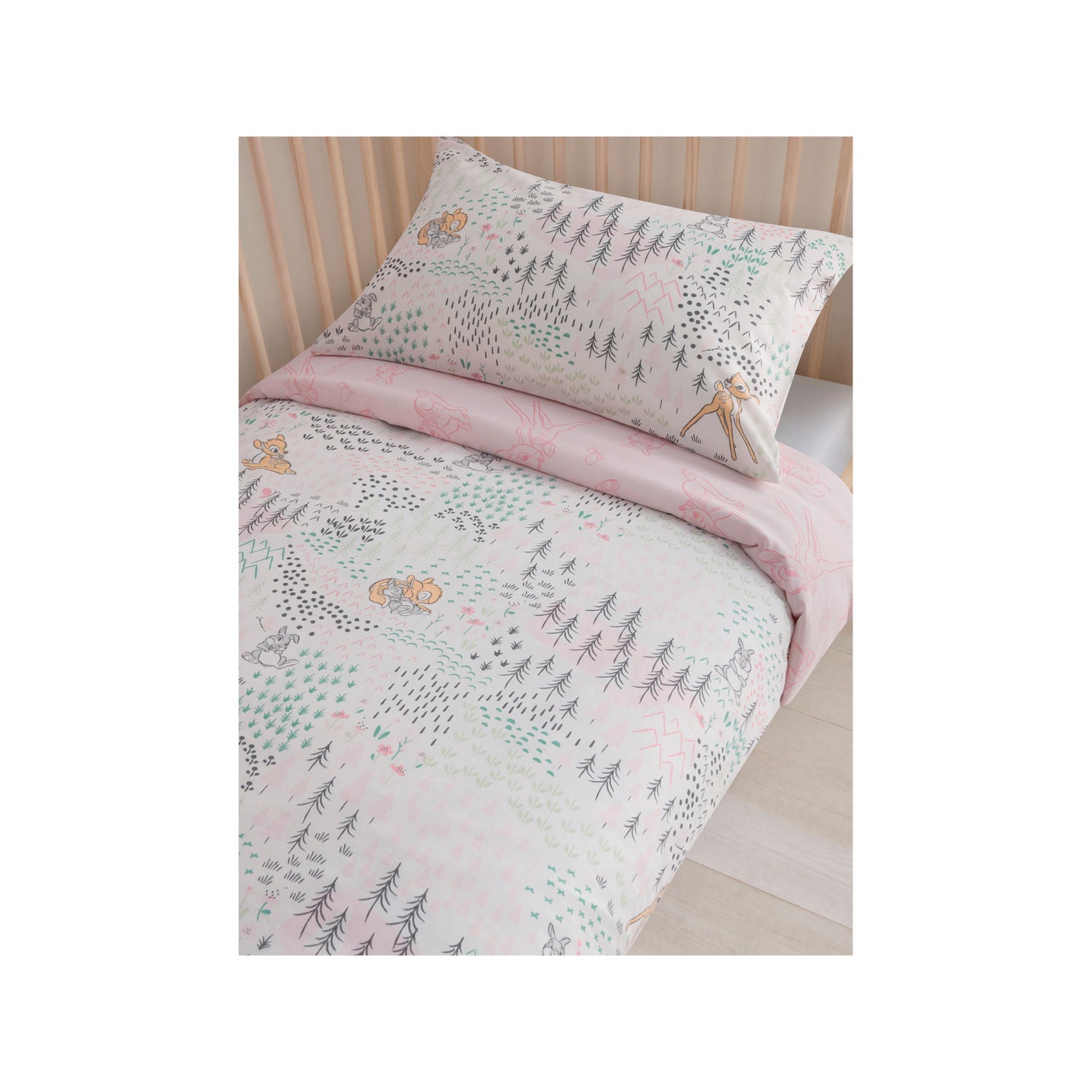 Disney Bambi reversible cotton duvet set, toddler size (British brand)