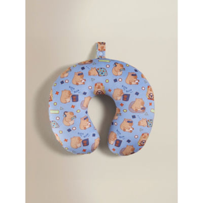 Blue capybara travel pillow 28x31 cm (British brand)