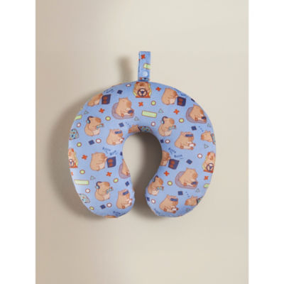 Blue capybara travel pillow 28x31 cm (British brand)