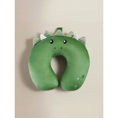 Children's travel pillow green dino 28x31 cm - British product