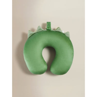 Children's travel pillow green dino 28x31 cm - British product