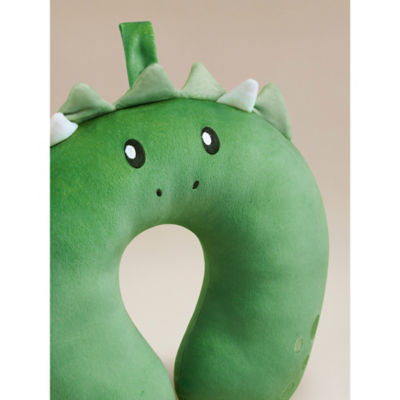 Children's travel pillow green dino 28x31 cm - British product