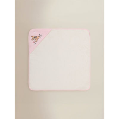 Disney Bambi pink cotton hooded towel 75x75cm (British brand)