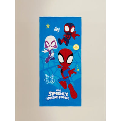 Marvel Spidey & Friends cotton beach towel 71x52 cm (British brand)