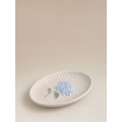 Stacey Solomon hydrangea floral embossed soap dish 15x10x2cm, imported from the UK