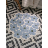 Stacey Solomon blue hydrangea bath mat - British product