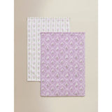 Stacey Solomon lilac ribbon floral cotton guest towels 40x60cm (British brand)