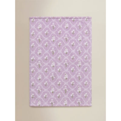 Stacey Solomon lilac ribbon floral cotton guest towels 40x60cm (British brand)
