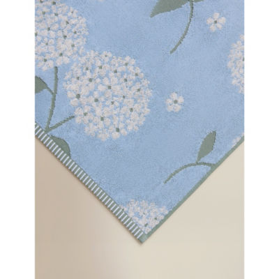 Stacey Solomon blue hydrangea cotton hand towel, UK version