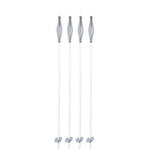 Spiral Skewers 17 inch BBQ skewers 4 pack chrome steel - British product