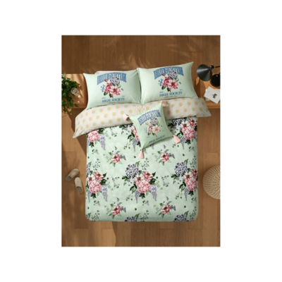 Bridgerton duvet set green floral king (British brand)