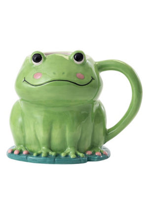 Frog shaped earthenware mug (British brand)