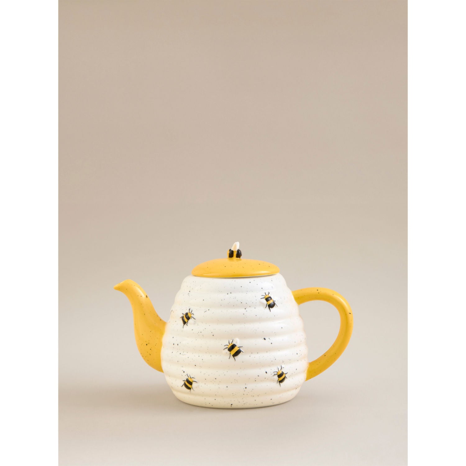 White Bee white stoneware teapot (British brand)