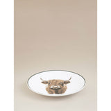 White Highland Cow porcelain dinner set 12-piece, UK version