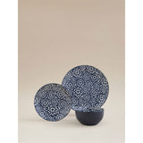 Blue and white floral dinner set 12 piece, imported from the UK