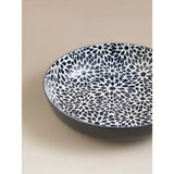 Blue and white floral porcelain pasta bowl 21.7cm, imported from the UK