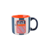 Porcelain sardines mug 14x10x10.2cm, imported from the UK