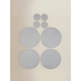 Grey round placemat and coaster set MDF cork (British brand)