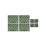 Highland Cow placemat and coaster set, UK version