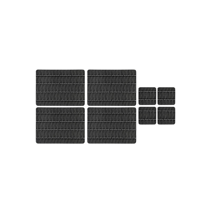 Black Dash placemat and coaster set 29cm, UK version