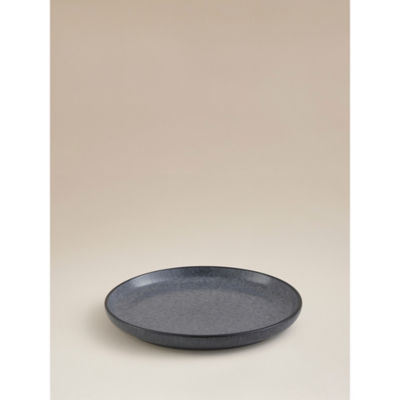 Stoneware dinner set dark grey concrete 12 piece - British product
