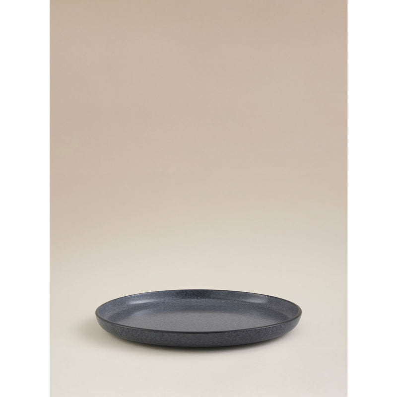 Dark grey concrete stoneware dinner plate 26.5cm, UK version