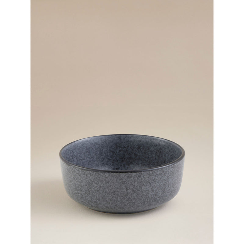 Dark grey concrete cereal bowl 15.7cm - British product
