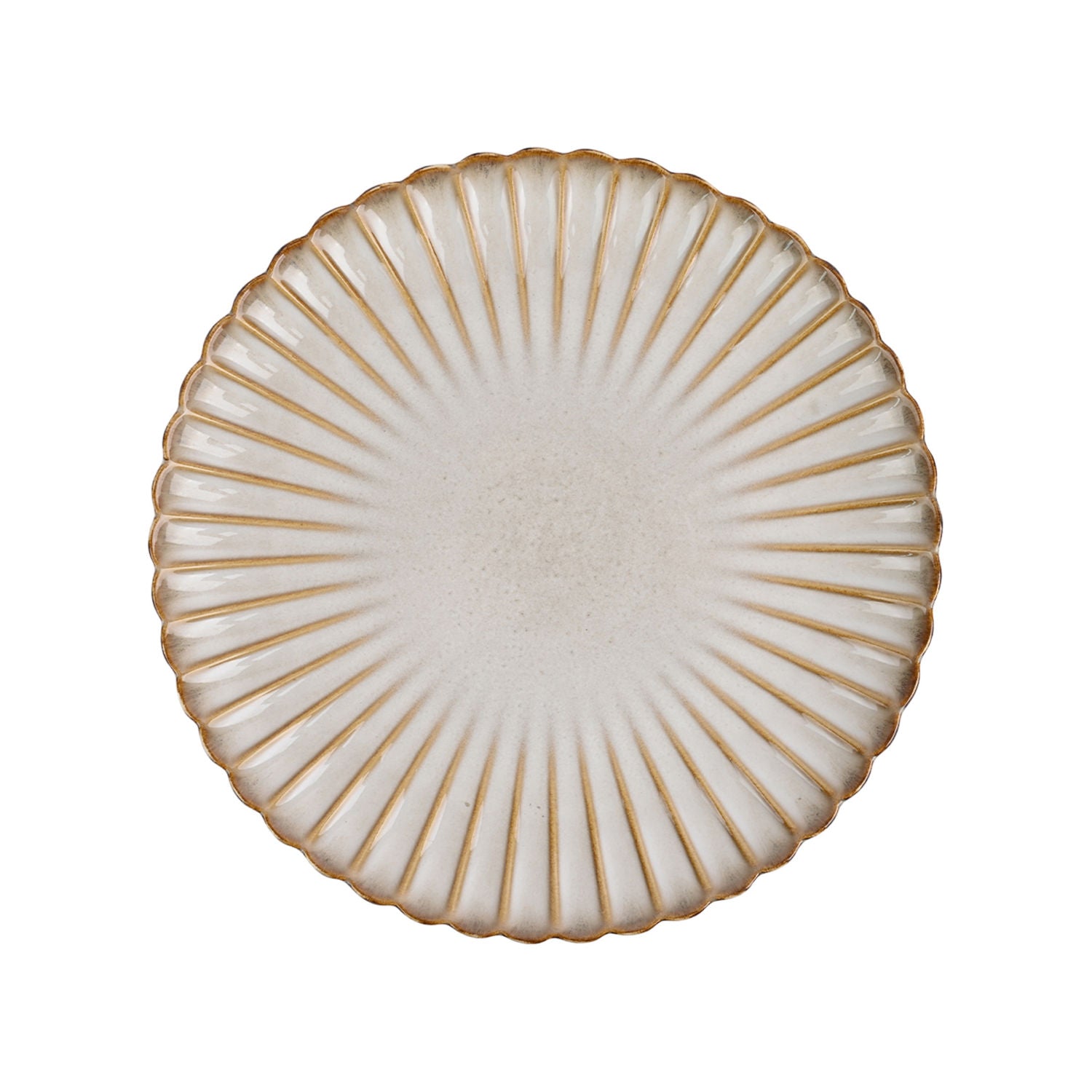 Scalloped dinner plate stoneware 26.7cm, UK version