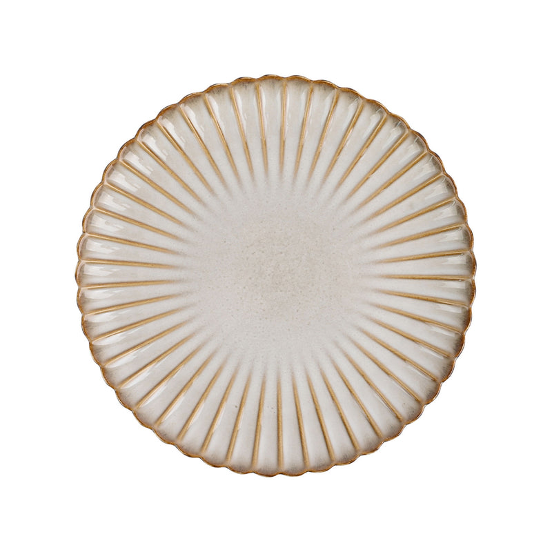 Scalloped dinner plate stoneware 26.7cm, UK version