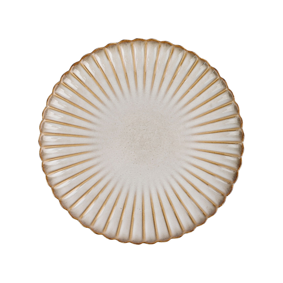 Scalloped dinner plate stoneware 26.7cm, UK version