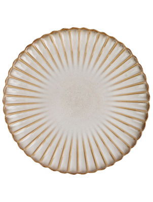 Scalloped dinner plate stoneware 26.7cm, UK version