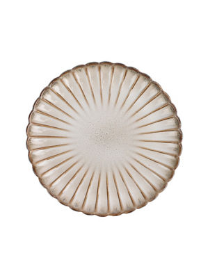 Natural reactive scalloped side plate 20.3 cm, UK version