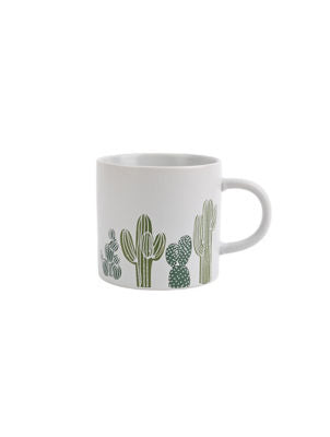 Cactus shaped stoneware mug 14.5cm tall (British brand)