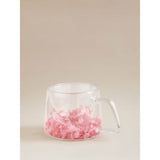 Pink floral double wall mug 15x11x8.5cm, imported from the UK