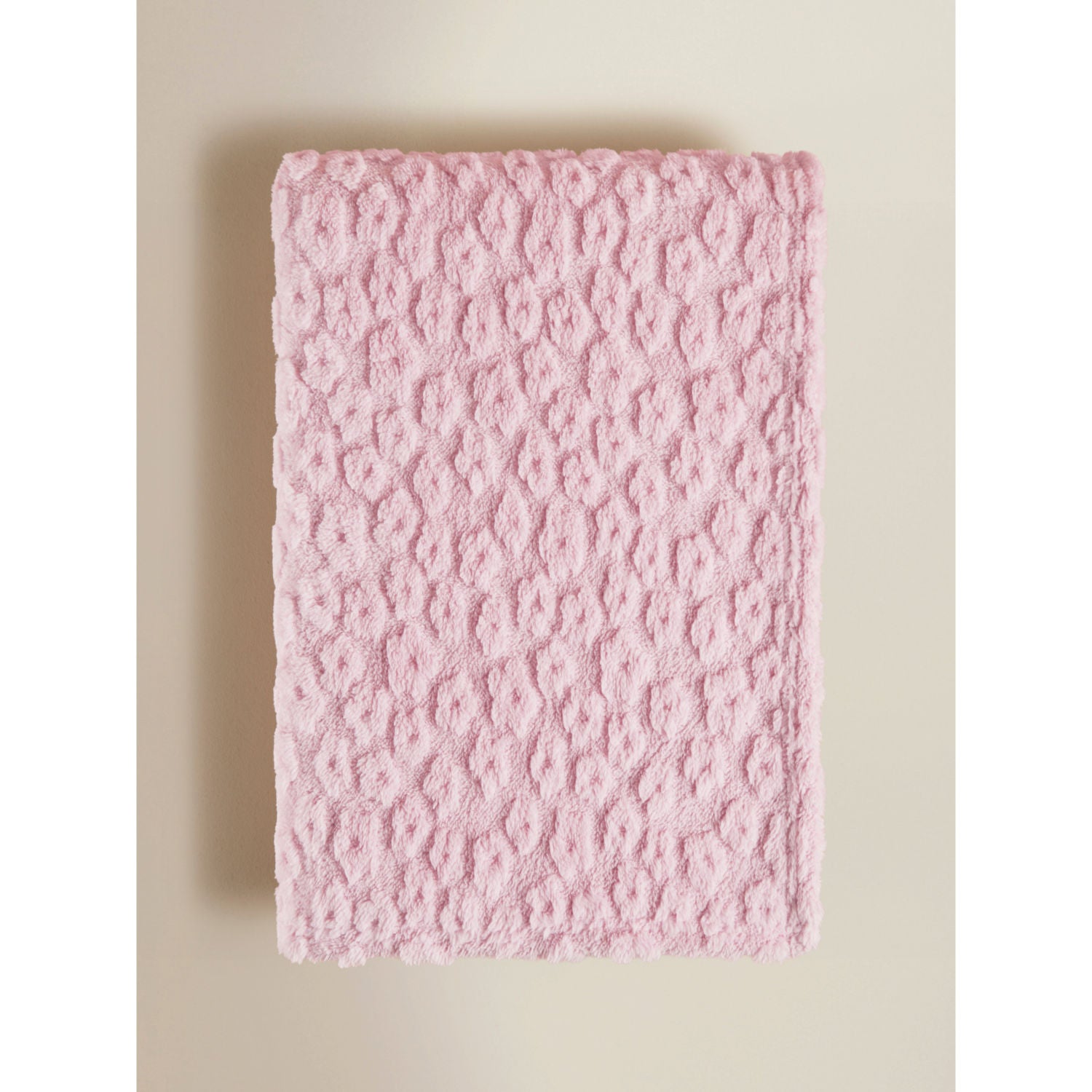 Pink floral super soft throw blanket 120x150 cm - British product