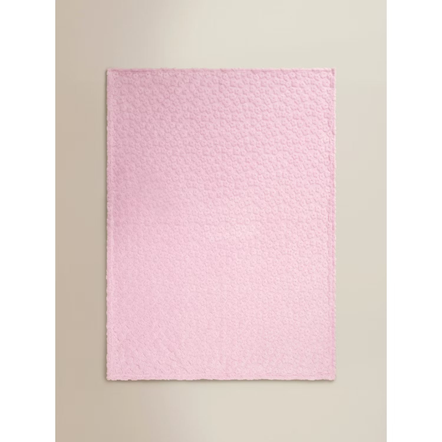 Pink floral super soft throw blanket 120x150 cm - British product