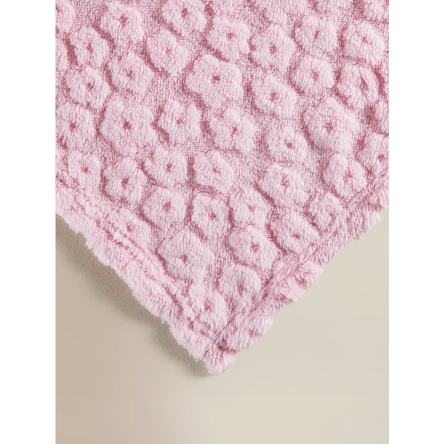 Pink floral super soft throw blanket 120x150 cm - British product