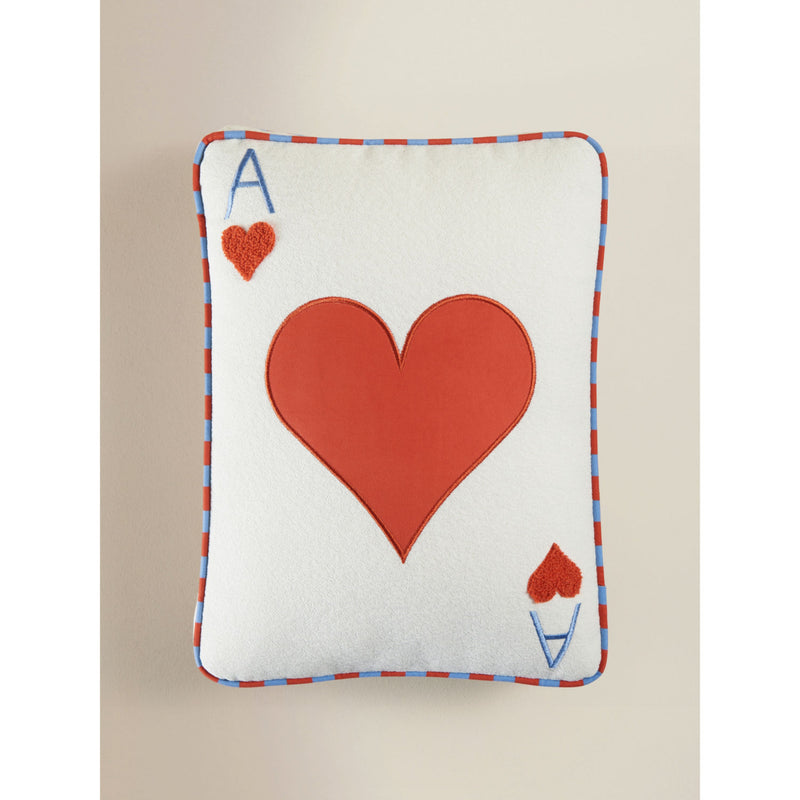 Red Heart playing card-shaped cushion 40x50 - British product