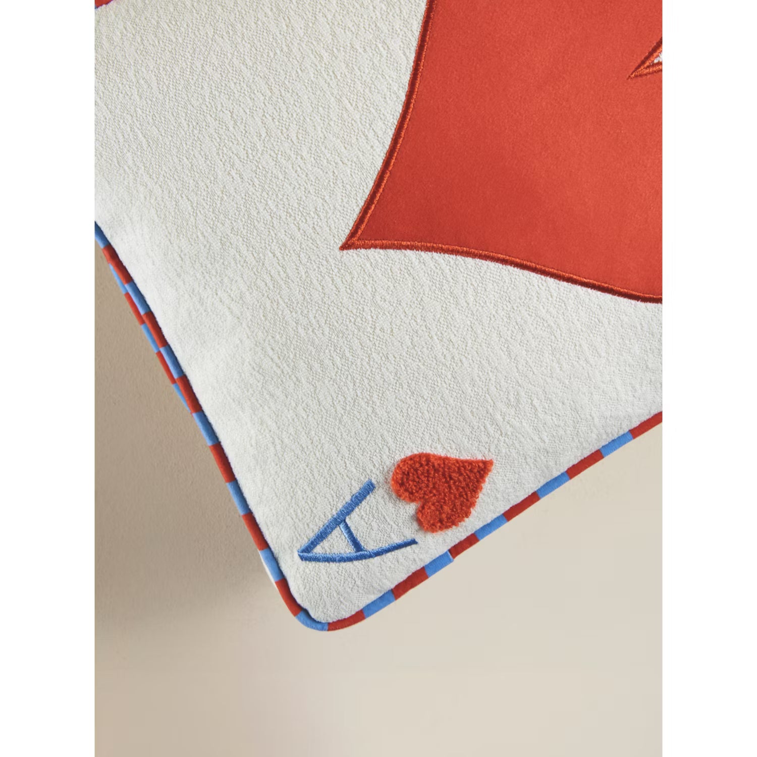 Red Heart playing card-shaped cushion 40x50 - British product