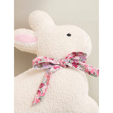 Cream bunny-shaped cushion, imported from the UK