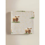 Natural Highland Cow Daisy super soft throw 120x150 (British brand)
