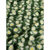 Green floral super-soft polyester throw 150x120cm, imported from the UK