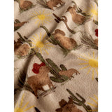 Brown Capybara Cactus Super Soft Throw 150x120cm, UK version